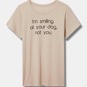 ❤️NWT VINTAGE TORRID TEE I'M SMILING AT YOU DOG, NOT YOU GRAPHIC TOP - PLUS SIZE